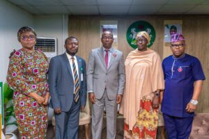 Visit to the Hon. Minister Of health for state. Nigeria