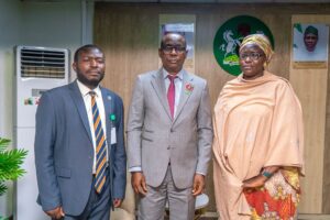 Visit to the Hon. Minister Of health for state. Nigeria